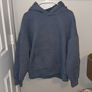 Blue Hooded Sweatshirt